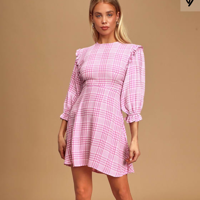 Faithfull The Brand Edwina Puff Sleeve Mini Dress